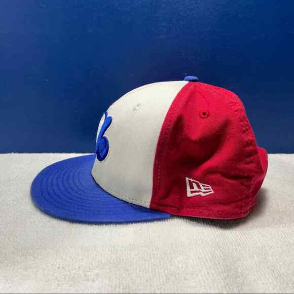 Vintage New Era Montreal Expos Two Tone Snap back Hat - Picture 7 of 10